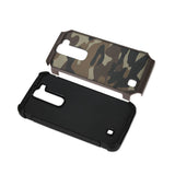  LG Volt 2 Hybrid Leather Camouflage Case In Army Brown