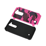  LG Volt 2 Hybrid Leather Camouflage Case In Army Pink