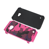  Nokia Lumia 640 Hybrid Leather Camouflage Case In Pink