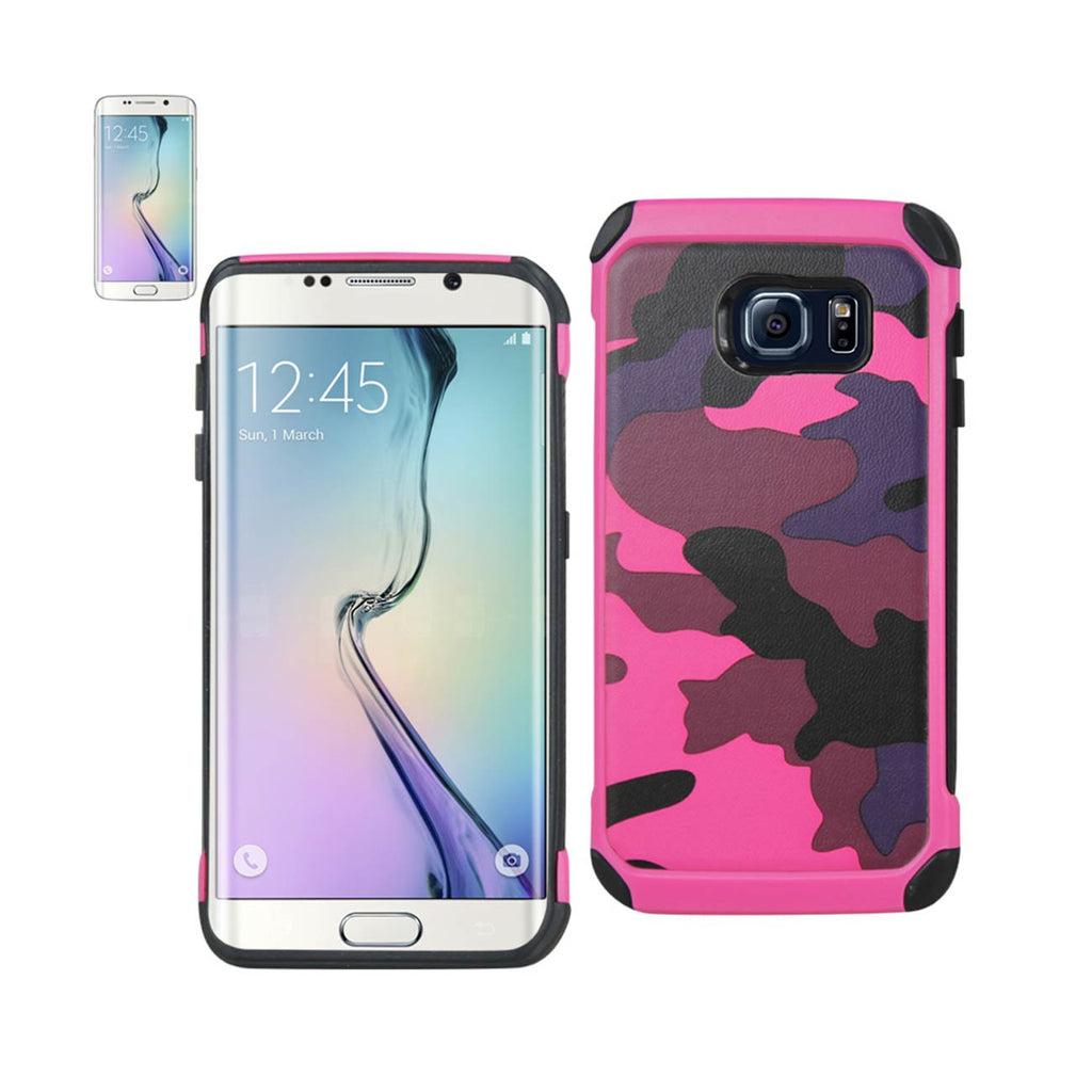 Samsung Galaxy S6 Edge Hybrid Leather Camouflage Case