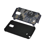  Samsung Galaxy Note 4 Hybrid Leather Camouflage Case In Navy