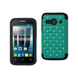 Alcatel One Touch Evolve 2 Hybrid Heavy Duty Jewelry Diamond Case