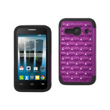 Alcatel One Touch Evolve 2 Hybrid Heavy Duty Jewelry Diamond Case