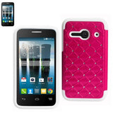 Alcatel One Touch Evolve 2 Hybrid Heavy Duty Jewelry Diamond Case