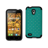 Alcatel One Touch Conquest Hybrid Heavy Duty Jewelry Diamond Case