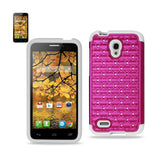 Alcatel One Touch Conquest Hybrid Heavy Duty Jewelry Diamond Case