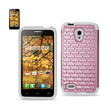 Alcatel One Touch Conquest Hybrid Heavy Duty Jewelry Diamond Case