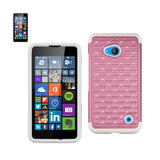 Nokia Lumia 640 Hybrid Heavy Duty Jewelry Diamond Case