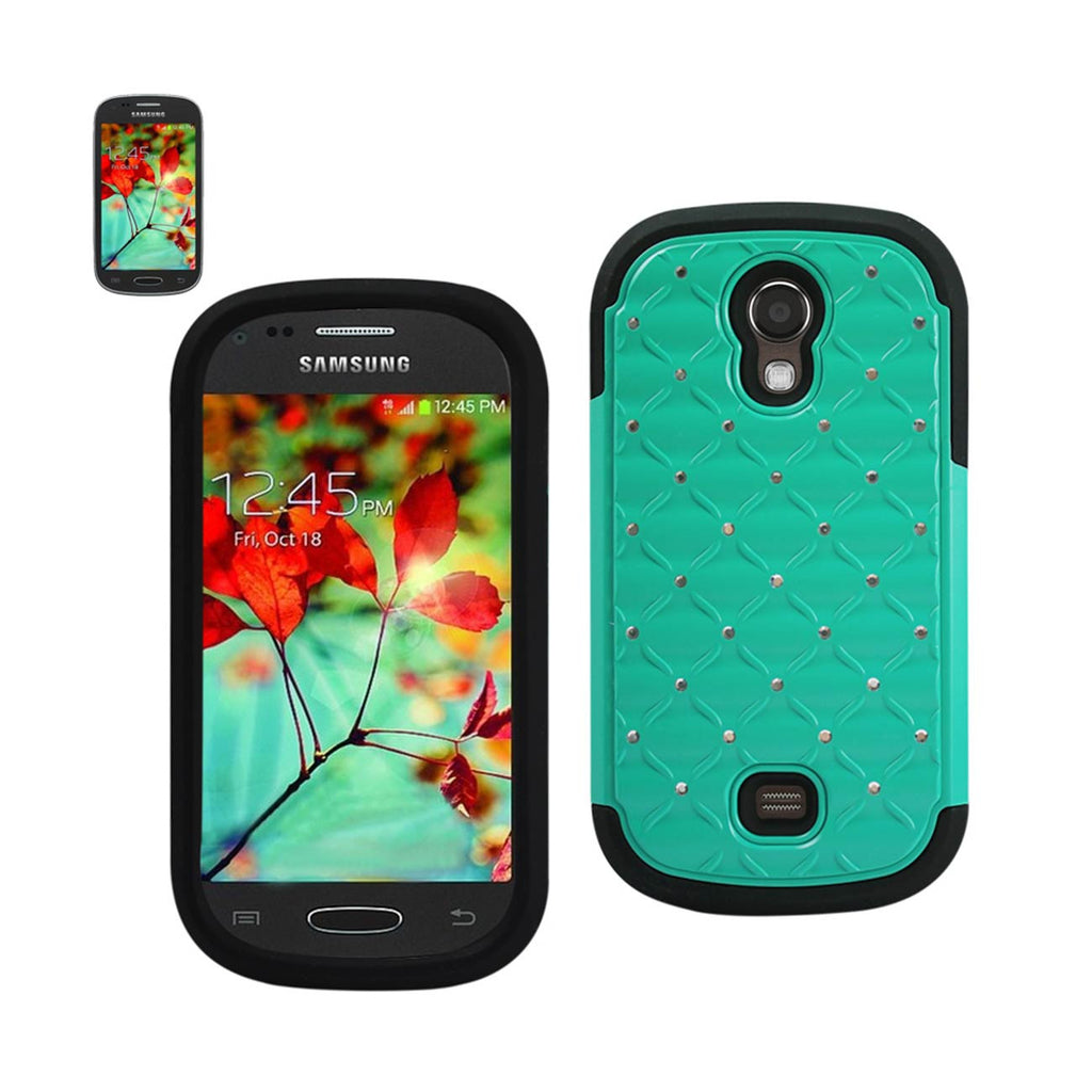 Samsung Galaxy Light Hybrid Heavy Duty Jewelry Diamond Case