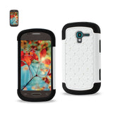 Samsung Galaxy Exhibit Hybrid Heavy Duty Jewelry Diamond Case