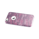  iPhone 6/ 6S Shine Glitter Shimmer Camouflage Hybrid Case In Hot Pink