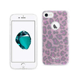 iPhone 7 Shine Glitter Shimmer Leopard Hybrid Case