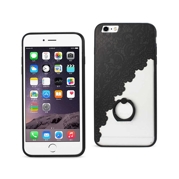 iPhone 6 Plus/ 6S Plus Sexy Lace Tpu Case With Rotating Ring Stand Holder