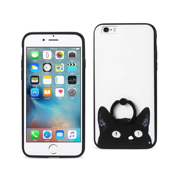 iPhone 6/ 6S Cat Design Case With Rotating Ring Stand Holder