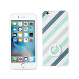 iPhone 6/ 6S Stripe Pattern Tpu Case With Rotating Ring Stand Holder