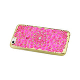  iPhone 6 Plus/ 6S Plus Soft Tpu Case With Sparkling Diamond Sunflower Design In Pink