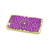  iPhone 6 Plus/ 6S Plus Soft Tpu Case With Sparkling Diamond Sunflower Design In Purple