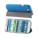  Samsung Galaxy S3 Flip Folio Case With Stand In Blue