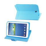  Samsung Galaxy Tab 3 7.0 Flip Folio Free Stand Case In Blue