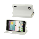  LG Optimus F3 Smart Window Flip Case In White