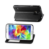  Samsung Galaxy S5 Smart Window Flip Case In Black