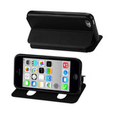  iPhone 5C Window Flip Folio Case In Black