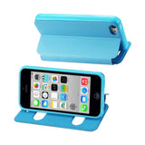  iPhone 5C Window Flip Folio Case In Blue