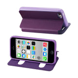  iPhone 5C Window Flip Folio Case In Purple