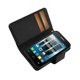  Alcatel One Touch Evolve 2 3-In-1 Wallet Case In Black