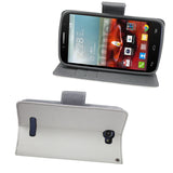  Alcatel One Touch Fierce 2 3-In-1 Wallet Case In White