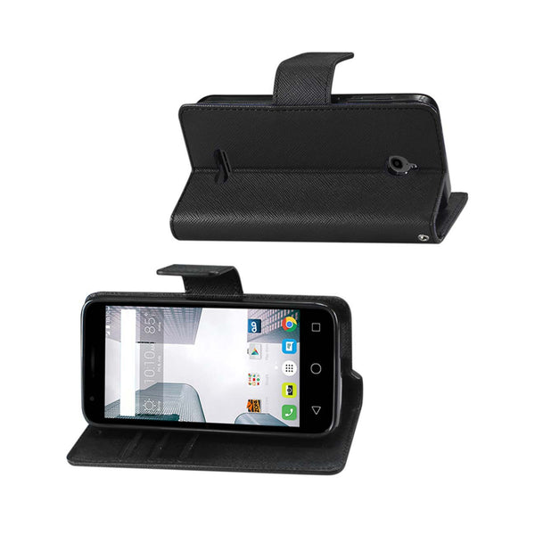 Alcatel Dawn/ Streak 3-In-1 Wallet Case