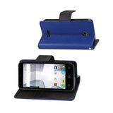  Alcatel Dawn/ Streak 3-In-1 Wallet Case In Navy