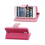  Alcatel One Touch Pop Astro 3-In-1 Wallet Case In Hot Pink