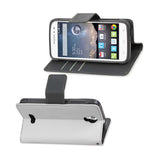  Alcatel One Touch Pop Astro 3-In-1 Wallet Case In White