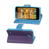  Alcatel One Touch Conquest 3-In-1 Wallet Case In Purple