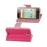  Alcatel One Touch Elevate 3-In-1 Wallet Case In Hot Pink