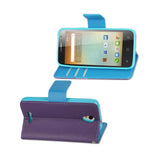  Alcatel One Touch Elevate 3-In-1 Wallet Case In Purple