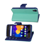  Alcatel One Touch Idol 3 5.5 3-In-1 Wallet Case In Green