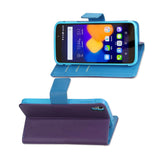  Alcatel One Touch Idol 3 5.5 3-In-1 Wallet Case In Purple