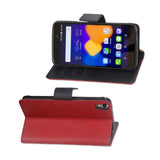  Alcatel One Touch Idol 3 5.5 3-In-1 Wallet Case In Red