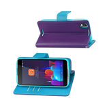  Alcatel Idol 4 3-In-1 Wallet Case In Purple