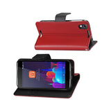  Alcatel Idol 4 3-In-1 Wallet Case In Red