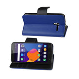  Alcatel Onetouch Pixi 3 3-In-1 Wallet Case In Navy