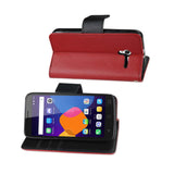  Alcatel Onetouch Pixi 3 3-In-1 Wallet Case In Red