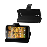  Alcatel One Touch Pop Mega 3-In-1 Wallet Case In Black