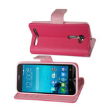  Asus Zenfone 2E 3-In-1 Wallet Case In Hot Pink