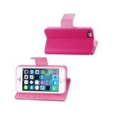  iPhone Se/ 5S/ 5 3-In-1 Wallet Case In Hot Pink