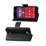  Kyocera Hydro Wave 3-In-1 Wallet Case In Black