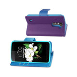  LG K7 3-In-1 Wallet Case In Purple