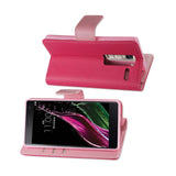  LG Ls675 3-In-1 Wallet Case In Hot Pink